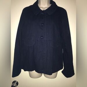 Vintage 90’s J. Crew Blazer Jacket Navy Blue Button Women's 10 10787